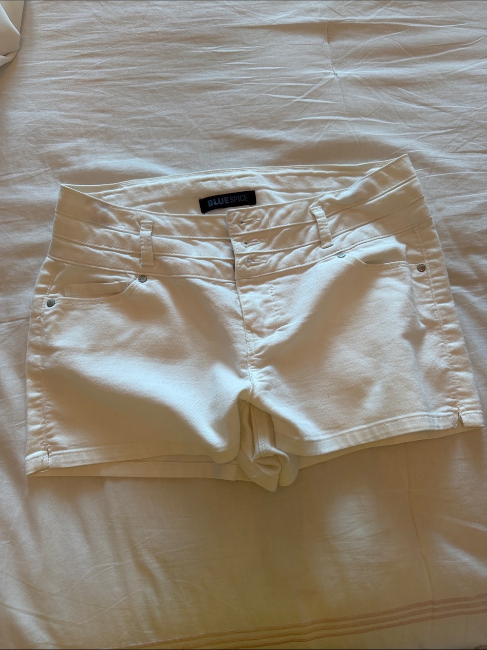 Blue Spice White Women's Jean Shorts